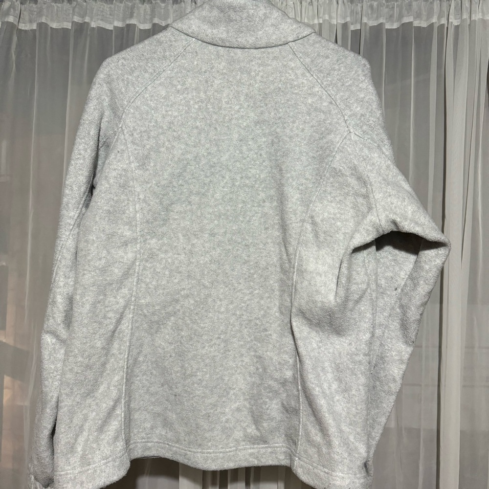 Columbia Fleece Full Zip Light Gray Jacket Size XL - Picture 2 of 10